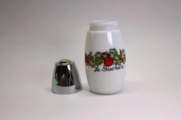 VINTAGE 1970 Corning Spice of Life Sugar Shaker-  Le Sucrier - Image 4