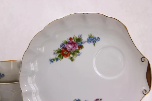 VINTAGE Nasco Del Coronado China Snack Plates and Teacups. 12-piece Set. - Image 2