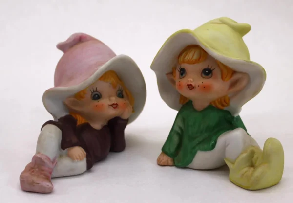 VINTAGE 1970's Homeco Pixie Figurines- Set of 2 - Image 3