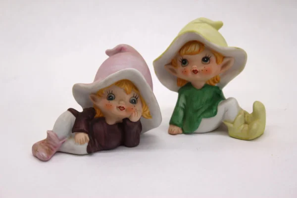 VINTAGE 1970's Homeco Pixie Figurines- Set of 2 - Image 7
