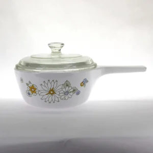 VINTAGE CorningWare Floral Bouquet 1-1/2 Pint Saucepan P-82-B with Lid P-81-C