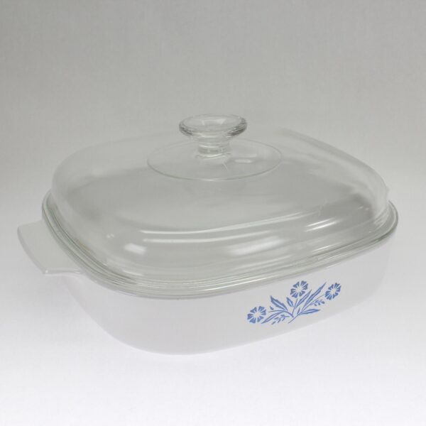 VINTAGE CorningWare 10" Skillet A-10-B with Lid A-12-C. Blue Cornflower. - Image 7