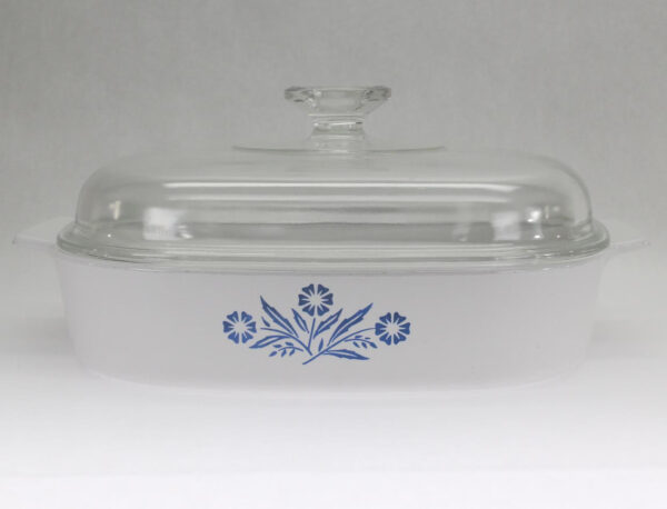 VINTAGE CorningWare 10" Skillet A-10-B with Lid A-12-C. Blue Cornflower. - Image 2