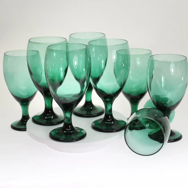 VINTAGE Teardrop Juniper Iced Beverage Glasses by Libbey. Set of 8. - Image 7