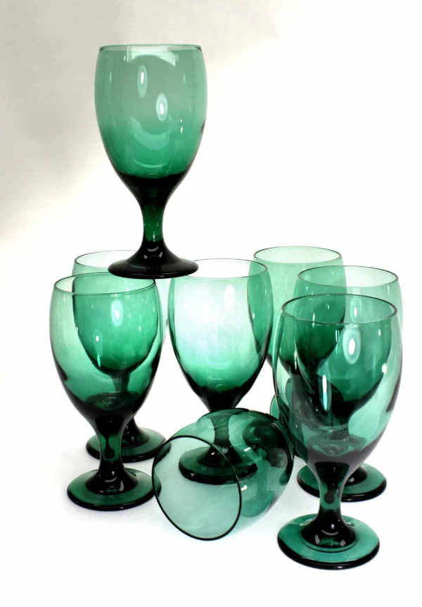 VINTAGE Teardrop Juniper Iced Beverage Glasses by Libbey. Set of 8. - Image 5
