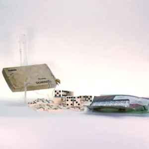 Vintage Puremco Domino Set No. 616: Marblelike Double Six, Original Box & Paperwork