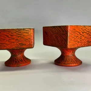 McCoy MCM Tonecraft Pedestal Planters- Pair