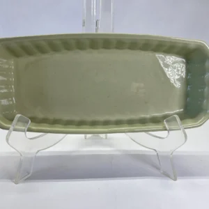 MCM 1950's Flat Flower Dish- Jade