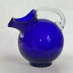 VINTAGE Art Deco Cobalt Cambridge Glass Pitcher