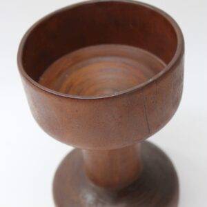 VINTAGE Hand-turned Wooden Candleholder