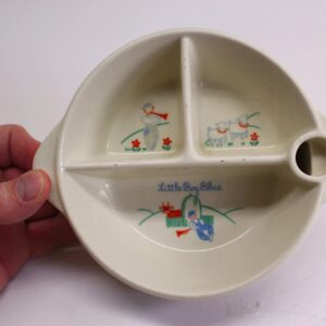 VINTAGE Excello Baby Feeding Dish- Little Boy Blue