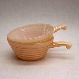 VINTAGE FireKing Lustreware Peach Ramekins- Set of 2