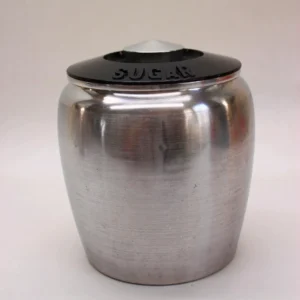 MCM Kromex Sugar Canister w/ Lid