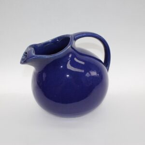 VINTAGE Nelson McCoy Tilted Ball Pitcher. Cobalt Blue. Made in USA.
