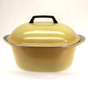 VINTAGE Club Aluminum 5 Quart Oval Roaster. Harvest Gold.
