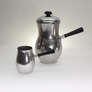 MCM Aluminum Hot Chocolate Set. Made in Spain.