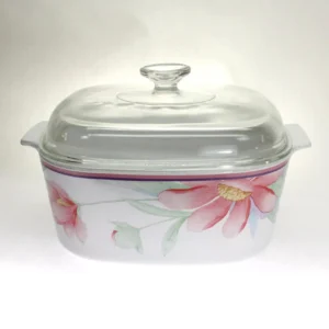 RARE CorningWare 5 Quart Covered Dutch Oven A-5-B with Lid A-12-C. Peony. 1989.