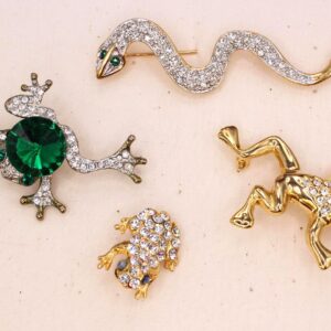 VINTAGE Brooches. Froggies and Friend. Choose Your Favorite(s).