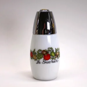 VINTAGE 1970 Corning Spice of Life Sugar Shaker-  Le Sucrier