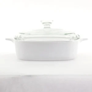 RARE Vintage CorningWare Just White 1 Quart Casserole. Made in France.