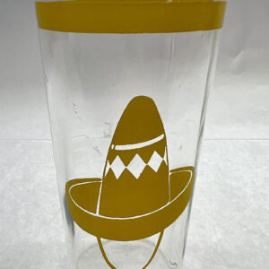 RARE Vintage Homer Laughlin Fiesta "Go-withs" Glassware. Hacienda Series. Yellow.