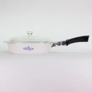 VINTAGE Corningware 9" Skillet P-9-B with Cover C-6 and Handle P-10-HG