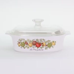 VINTAGE Corning Ware 2 Quart Casserole. Spice of Life. La Marjolaine. Made in USA