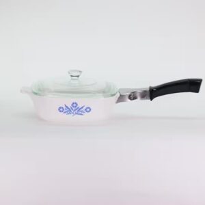 Vintage Corning Ware Blue Cornflower 1 Qt Saucepan with Lid - P-1-B Made in USA