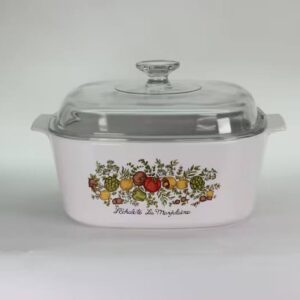 VINTAGE Corning Ware Spice of Life Casserole: 4 Liter L’Echalote La Marjolaine