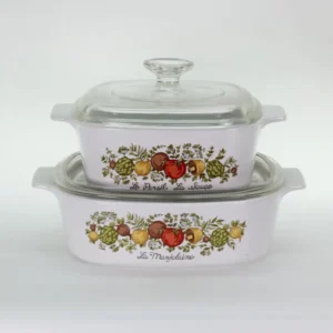 VINTAGE Corning Ware Spice of Life Casserole: 1.5 or 2 Quart, 1970s USA Made