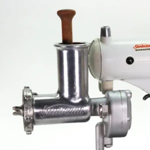 VINTAGE Sunbeam Mixmaster Meat Grinder with Power Transfer Unit. Complete Restored Attachment Set. 1950's.
