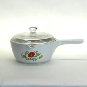 VINTAGE Corning Ware Wildflower Petite Pan P-89-B 2-1/2 Cup with Lid — Made in USA