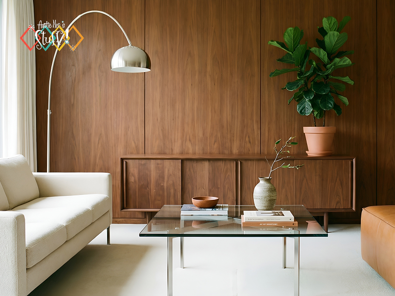 Material Mix: Wood, Metal, and Glass