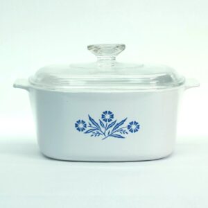 Vintage CorningWare Cornflower Blue 3 Quart Casserole with Lid • A-3-B Baking Dish